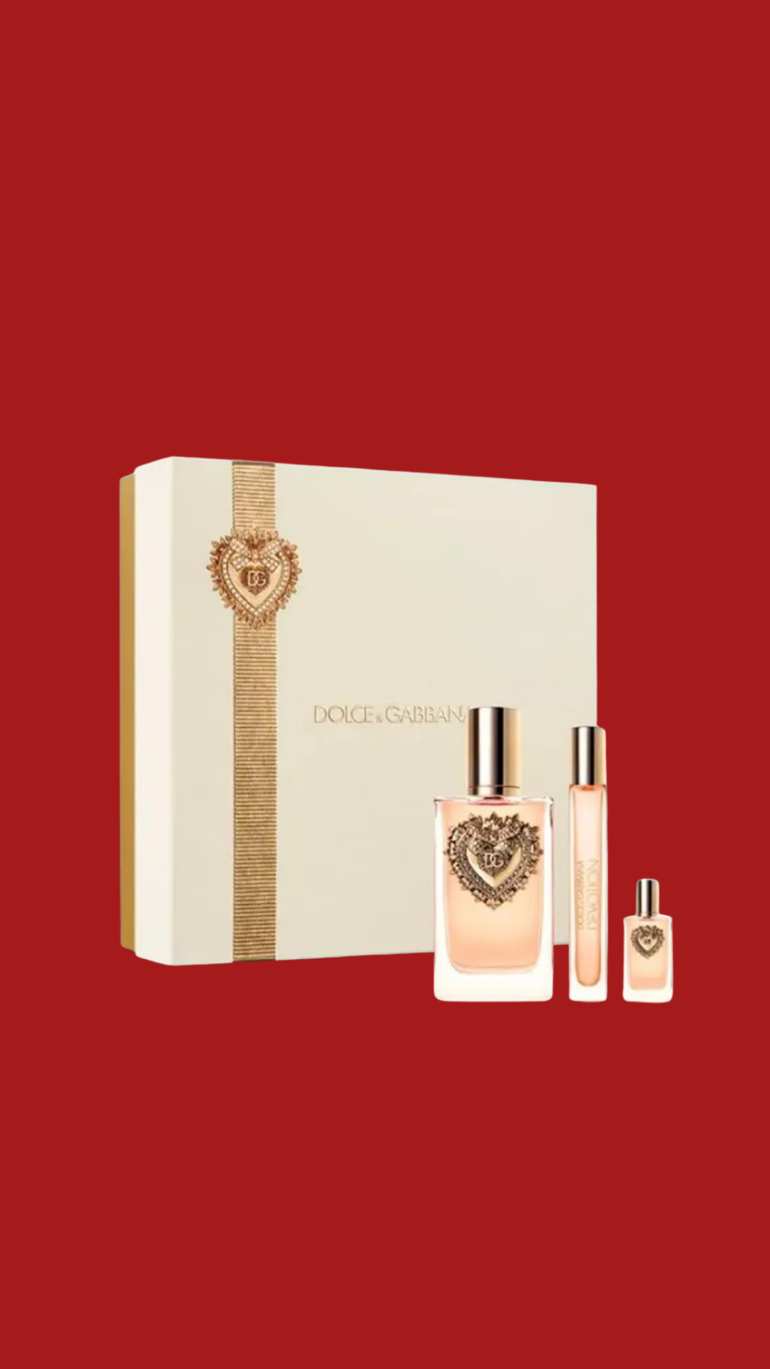 TESTER DOLCE & GABBANA DEVOTION 100ML EDP SPRAY SET 3 PZS