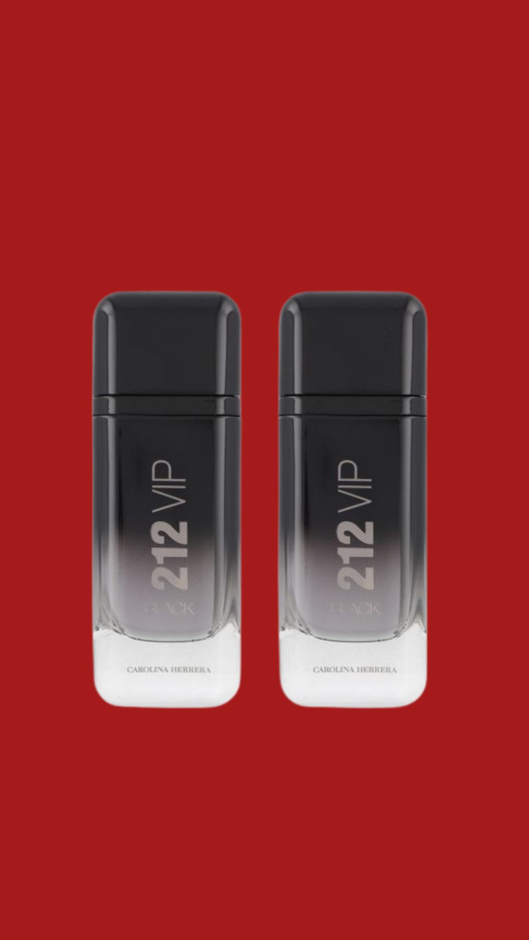 PAQUETE CAROLINA HERRERA 212 VIP BLACK MEN 100ML EDP SPRAY X2
